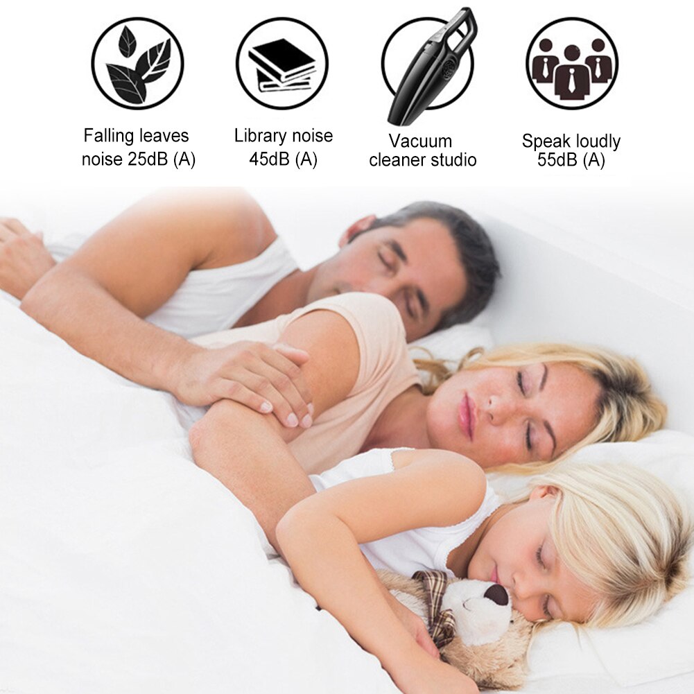 Mini aspirateur à main puissant pour voiture, 12V, double usage sec et humide