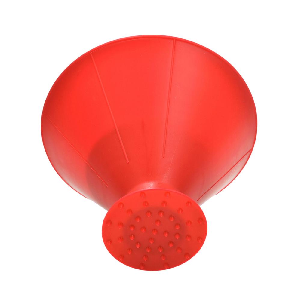Car Magical Window Windshield Ice Scraper Oil Funnel Snow Remover Shovel Cone Ice Scraper Car Window Deicing Tool: Red