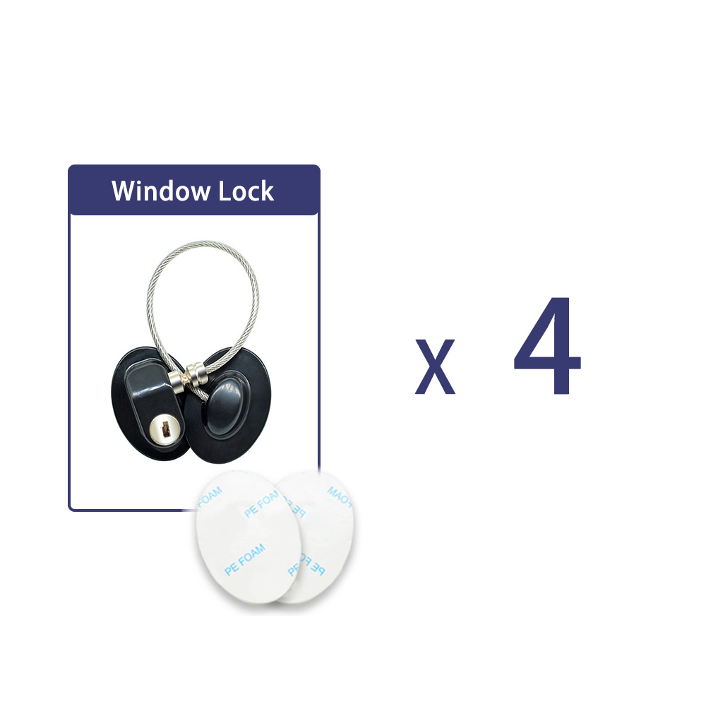 8Pcs Window Sloten Kinderen Bescherming Lock Roestvrij Staal Venster Limiter Baby Veiligheid Baby Security Window Sloten Veilig Producten: PJ3679B4P-Adhesive