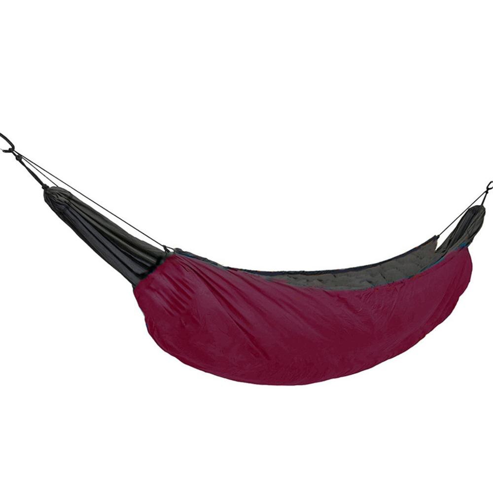 Camping vandreture udendørs quilt sovepose varm dække hængekøje underquilt: Rød