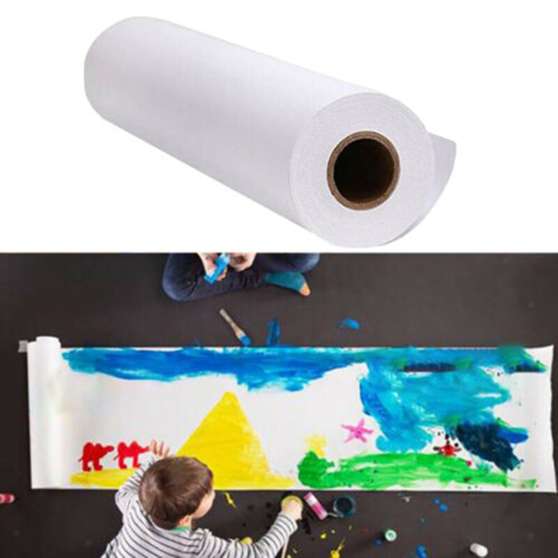 White Drawing Paper Roll Draft Sketch Butter Paper Tracing Easel Paper Rolls for Kids Drawing Art Sketch Painting 22.5cmx10m