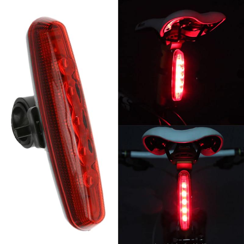 Mountainbike achterlicht 5 led fietsveiligheidswaarschuwing rood achterlicht ultrafelle waterdichte fietsachterlichten