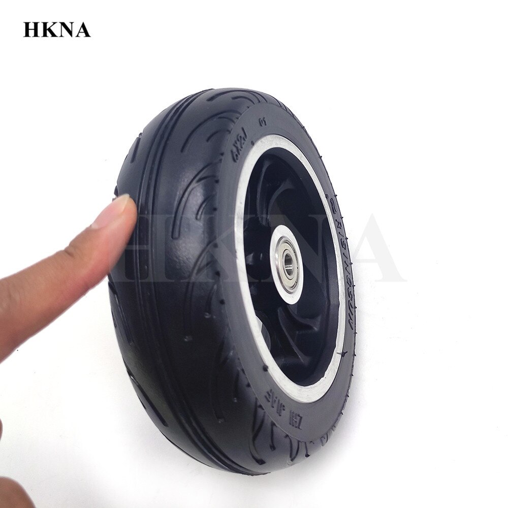 Explosion-proof 6x2 Solid Tire Wheels With Alloy Hub Fast Wheel F0 Widened Rear Wheel 6 Inch Electric Scooter Solid Tyre Wheel