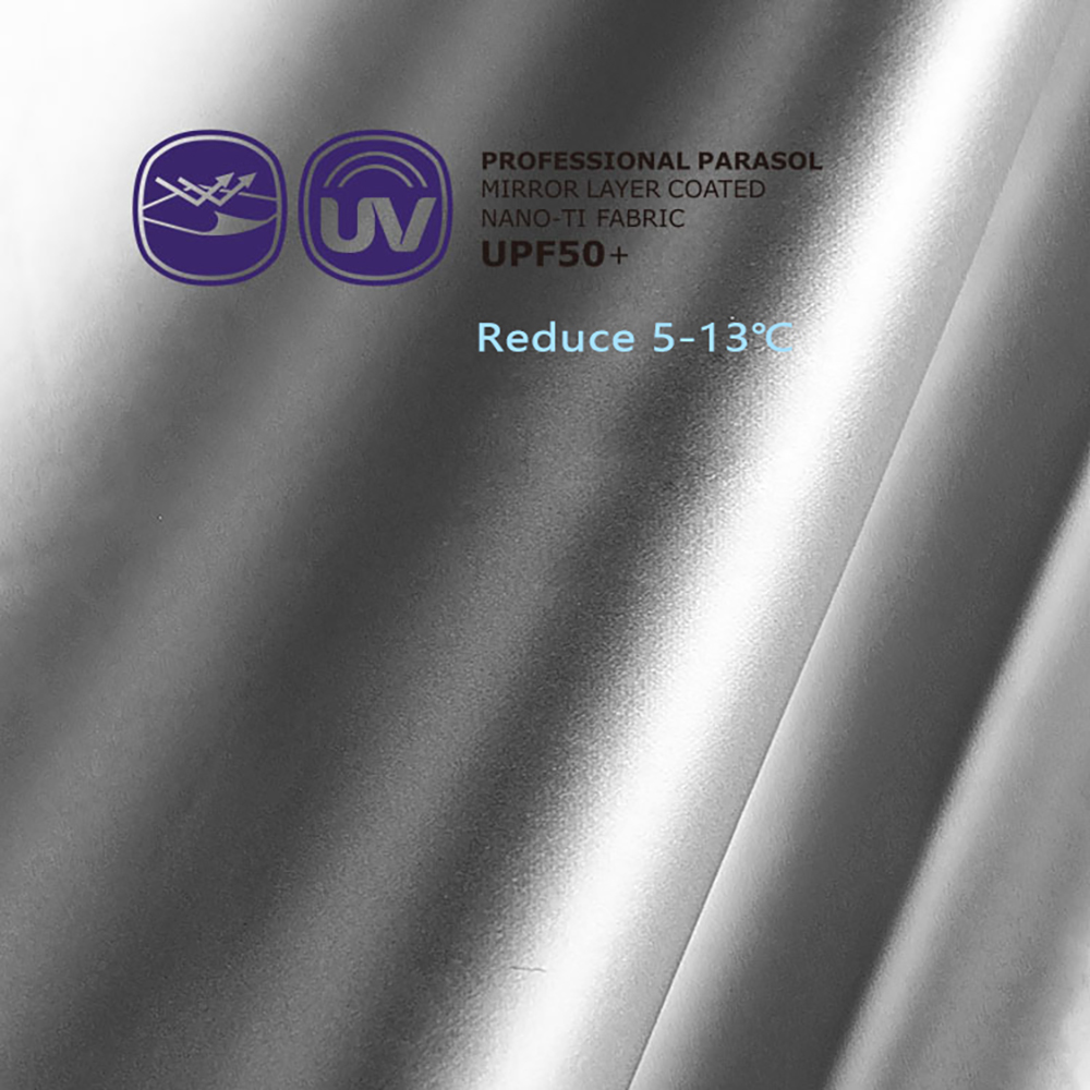Parapluie de soleil plat de luxe, Portable, Anti UV, parapluie pliant automatique, coupe-vent, titanime, revêtement argenté, Parasol 6K UPF50 +