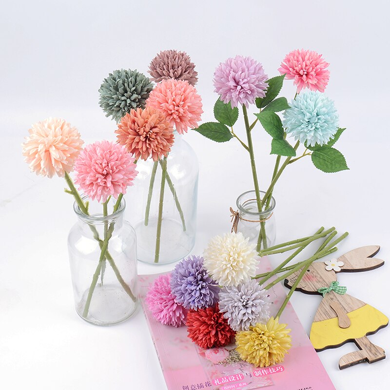 3/5Pcs Hortensien Künstliche Blumen Bouquet Für Home Schlafzimmer Dekor Hochzeit Dekoration Handwerk Vasen Blume Anordnung Zubehör