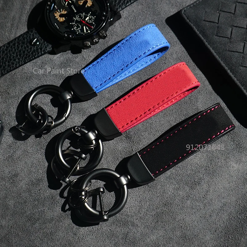 Auto Metaal Leer Suède Styling Power Emblem Sleutelhanger Sleutelhanger Ring Voor BMW M X1 X3 X4 X5 X6 X7 E46 E90 F20 E60 E39 Accessoires
