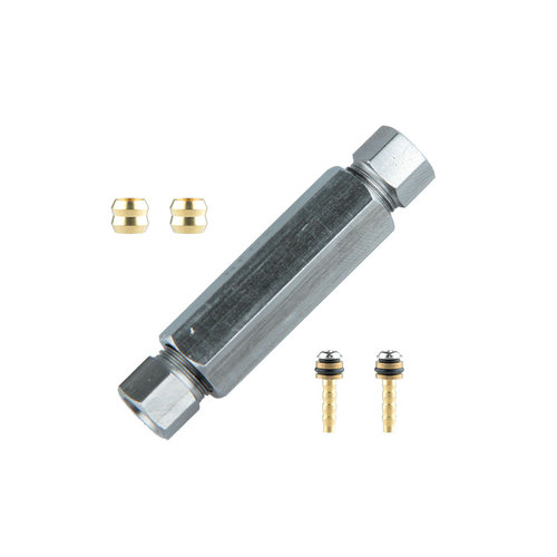 Bicicletta elettrica scooter Freno idraulico Semplice spurgo olio fa Manutenzione tubo Strumento di riparazione Connettore Tubo di bloccaggio Vite Bici: bianca