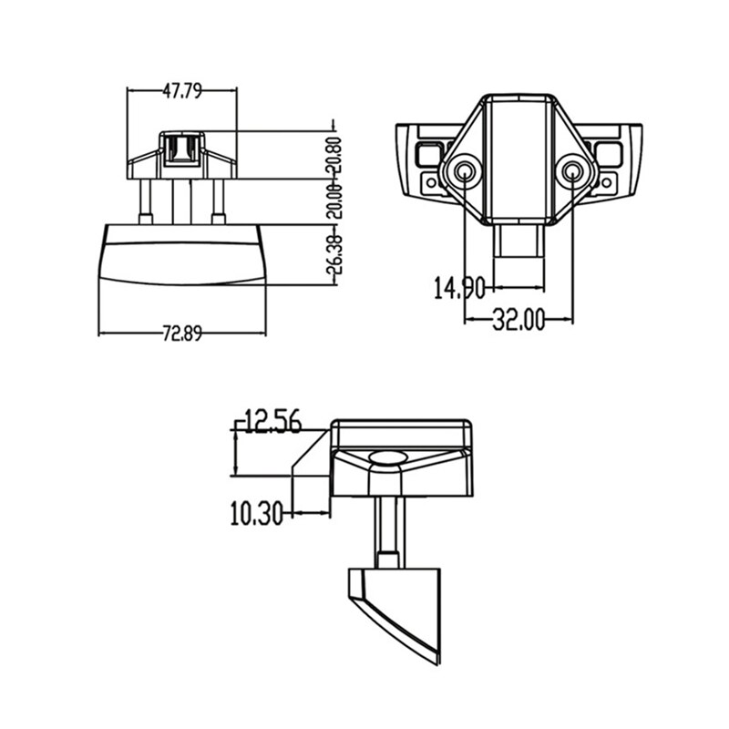 Universal Motorhome Handle Button Lock Caravan Furniture Cabinet Door Latch Car Caravan Cabinet Lock