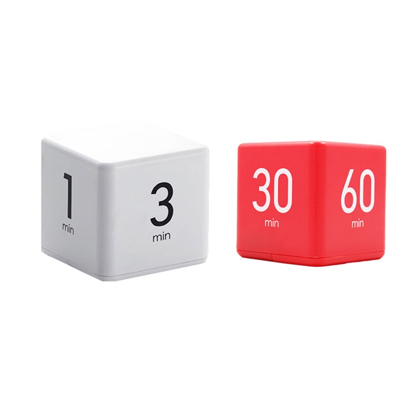Cube LED Timer for Cooking Shower Study Alarm Clock Magnetic Electronic Countdown Time Square Home Kitchen Living Room Square: JSQ002 for 2pcs