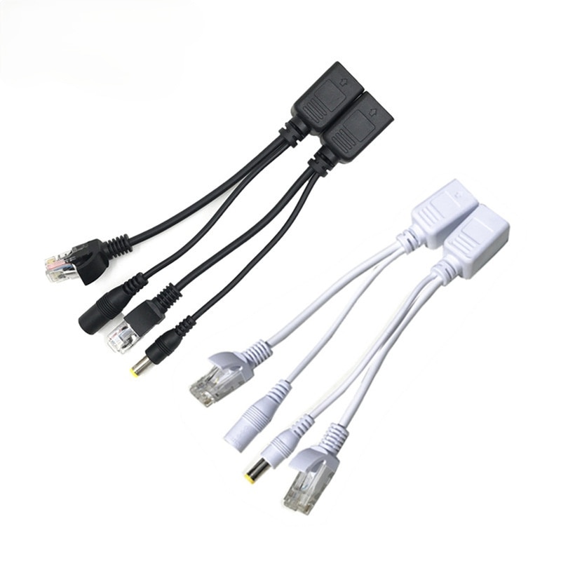 POE Injector Adapter Cable RJ45 Splitter Kit Passive Power Over Ethernet12-48v Synthesizer Separator Combiner for Cctv Ip Camera