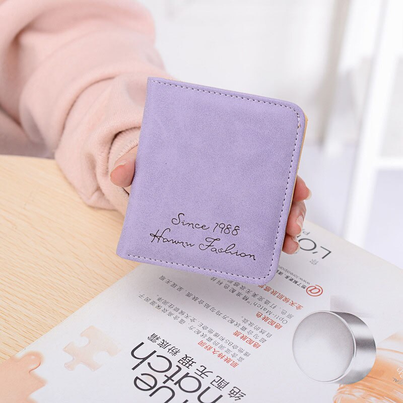 Korean Small Girl Mini Wallet Purse PU Leather Slim Female Wallets Change Purse Girls Mini Coin Purses Card Holder