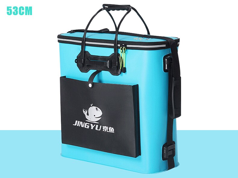 42/48/53cm Fishing Tackle Bucket Portable Fishing Bags Thickening EVA Live Fish Box Folding Outdoor Camping Hiking Water Bucket