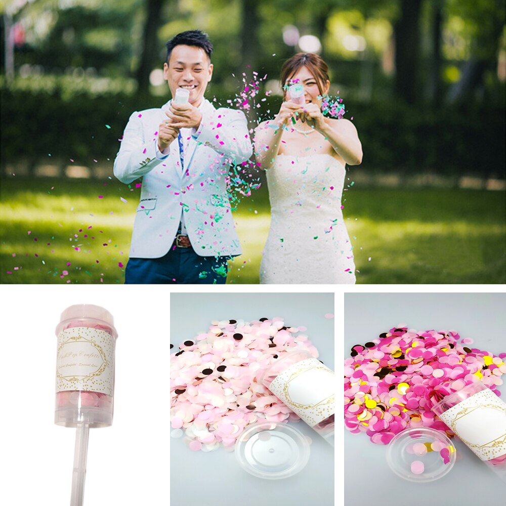 Push-Pop Mixed Confetti Wedding Bridal Anniversary Confetti Birthday Decoration Confetti Eco-Friendly Supplies