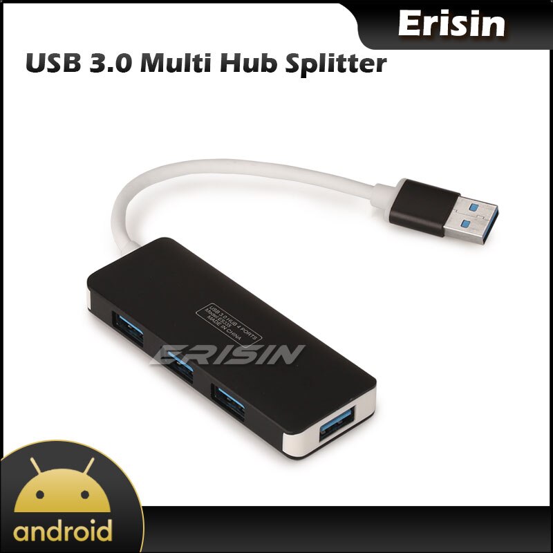 Erisin 335 High Speed 4 Port Usb 3.0 Multi Hub Splitter
