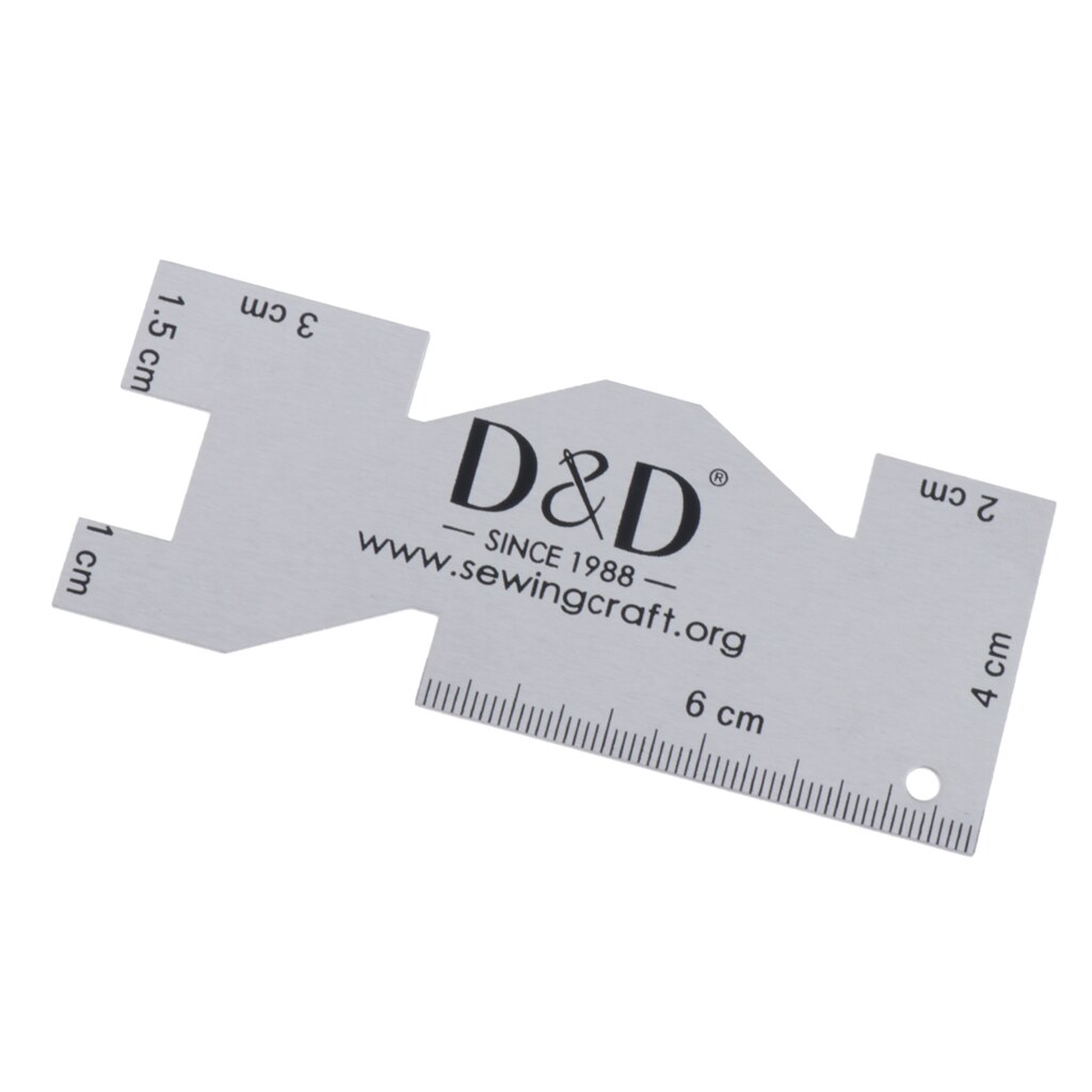 Metal Hem Measurement Hand Gauge Sewing Gauge With Graduations For Patchwork