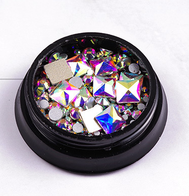 nouveauté Nail art Non fix ongles Strass cristal swarovski verre perles en vrac Strass pour ongles décorations: XY108