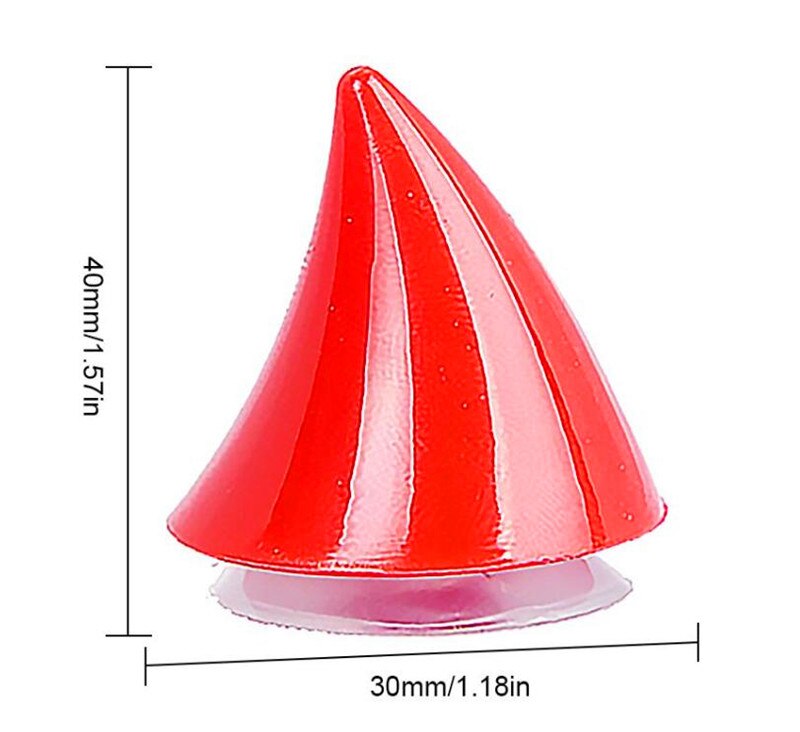 Universele Motorhelm Hoek Plastic Veerkrachtig Siliconen Zuignap Zachte Hoorn Decoratie Hoofddeksels Rubber Hoorn Decoratie