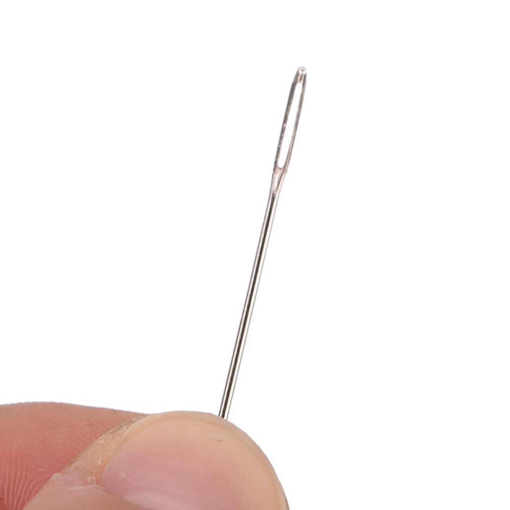 100 pcs / lot #24 Needles aida 11ct fabric cross stitch 3.7cm big eye blunt Craft sewing embroidery DIY needlework set