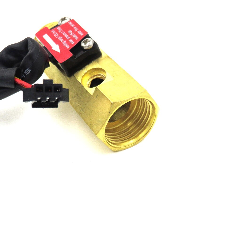 Water flow sensor meter counter indicator Turbine Hall flowmeter with temperature probe YF-B4 DN15 G1/2&#39;&#39; 1-25L/Min