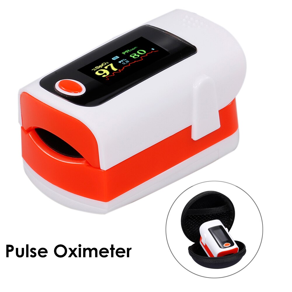 OLED Display Pulse Oximeter Portable Finger Oximeter Blood Oxygen Saturation Monitor SPO2 Pulse Rate Meter Pulsoximeter: Type C