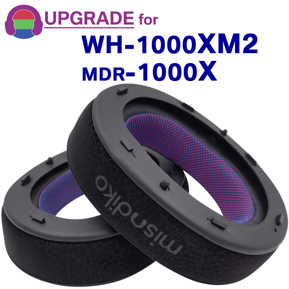 misodiko Verbesserte Ohrpolster als Ersatz für Sony WH-1000XM2 / MDR-1000X Kopfhörer: Schwarz