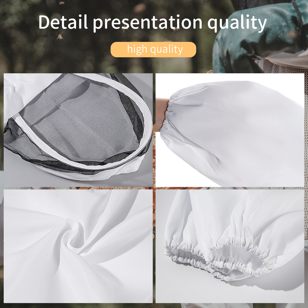 Full Body Beekeeping Clothes Beekeepers Clothes Protection Beekeeping Suit Safty Veil Unisex Children Protective