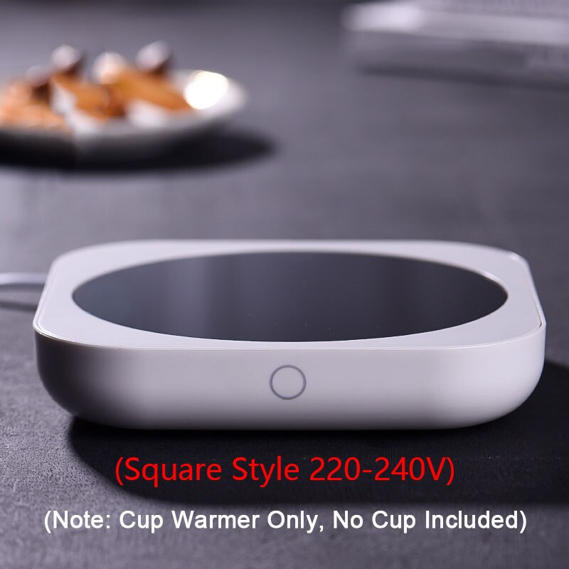 Koffie Mok Cup Warmer Voor Melk Thee Pot Elektrische Verwarming Plaat Hoge Temperatuur 80 Graden Celsius Thuis Bureau Gebruik coaster: US Plug / A-220-240V (No Cup)