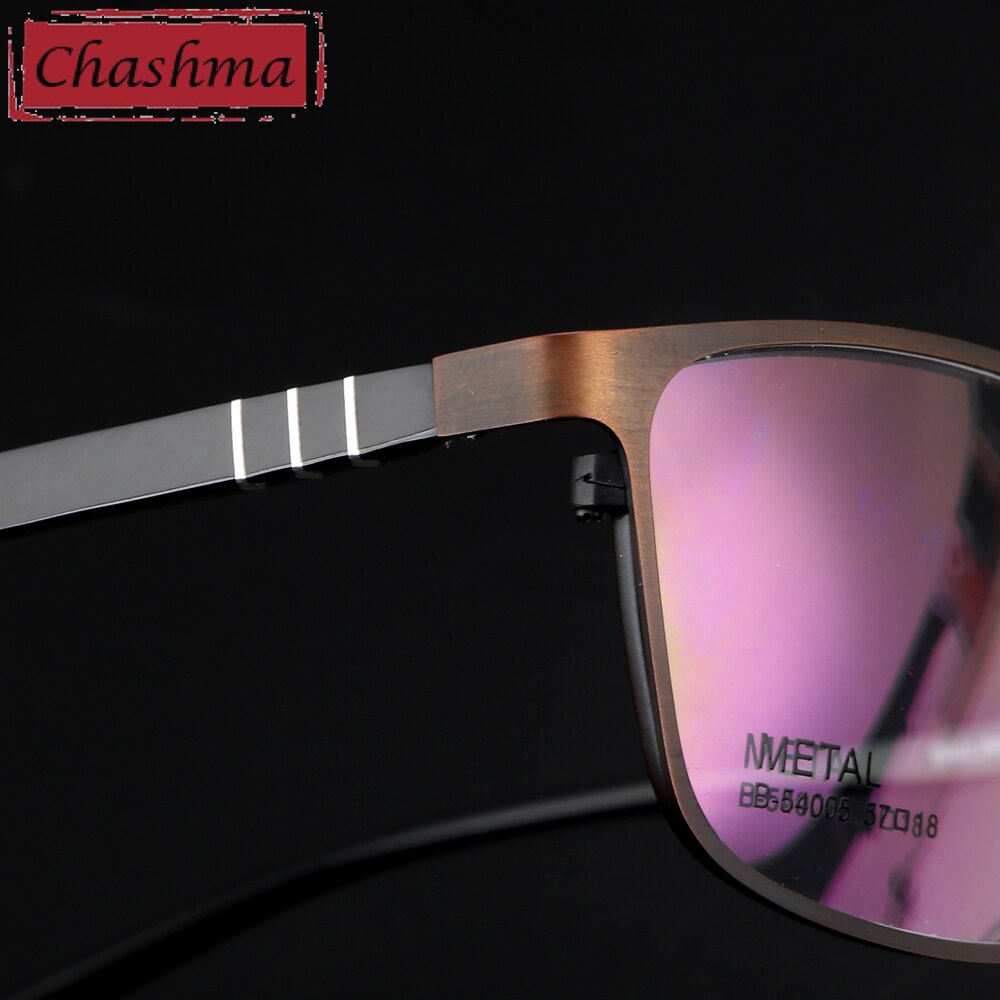 Chashma Brand Large Frame Alloy Eyeglasses Diopter Glasses Frames Men Big Mens Glasses Optical for Wide Face Frame Width 142 mm