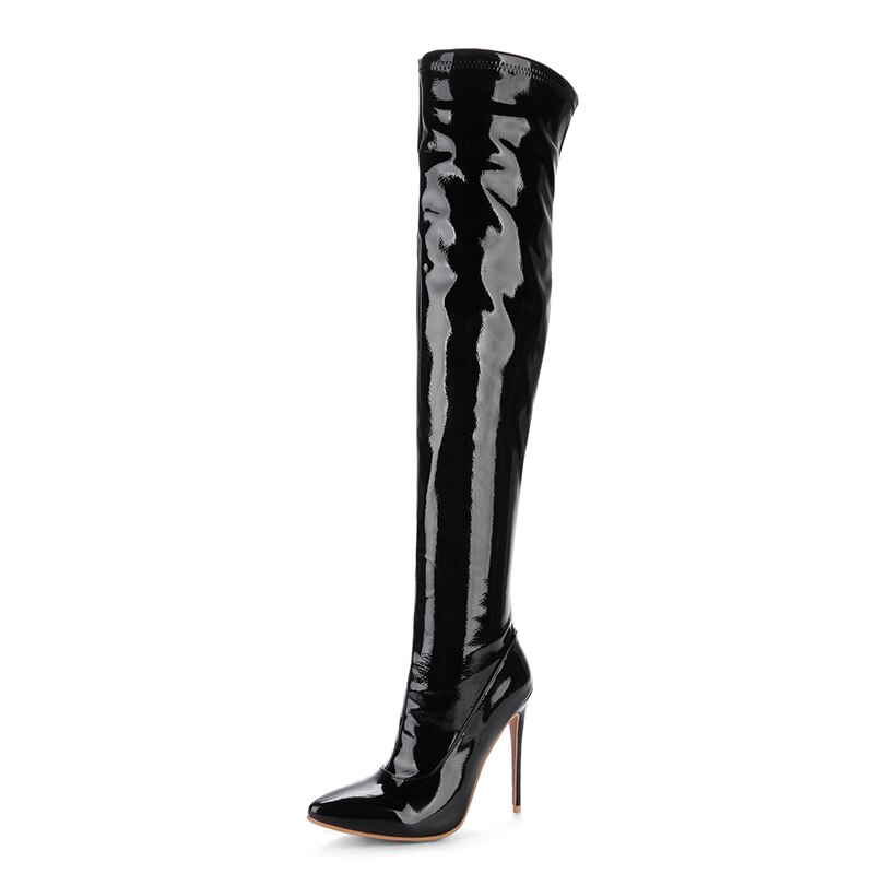 DoraTasia Plus Größe 48 Spitz Frauen Schuhe Stiefel sexy dünn hoch Hacke Party Schuh frau Winter ovet sterben knie Stiefel