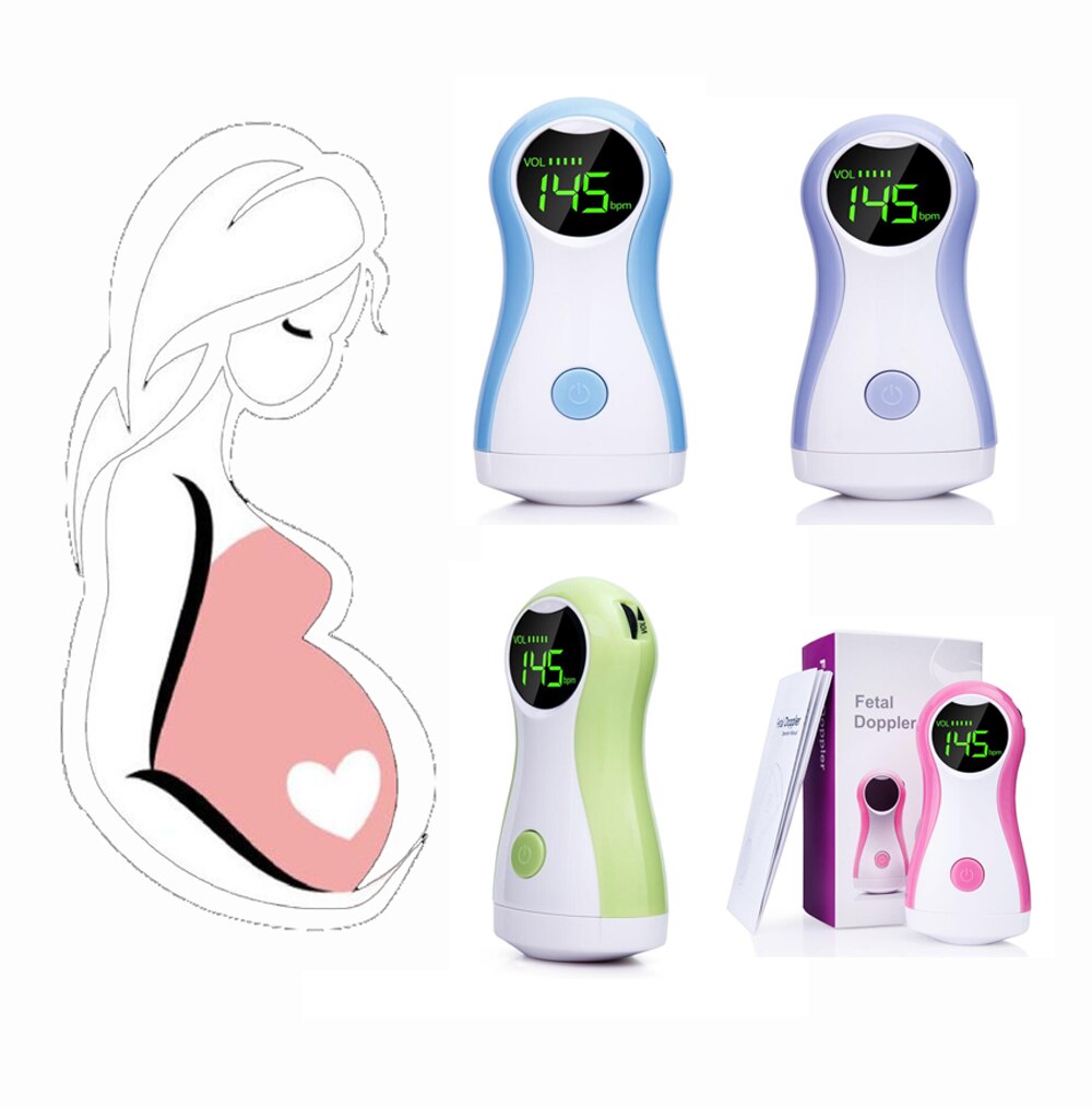 Foetale Doppler Ultrasound Baby Hartslag Detector Home Zwangere Doppler Baby Hartslagmeter Pocket Doppler