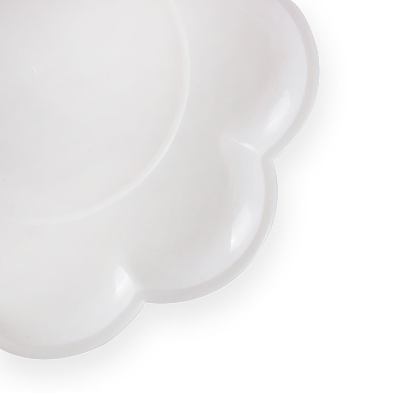 Prune en forme de petite plaque Palette peinture à la main Palette plastique 11.8cm 2 pièces/ensemble