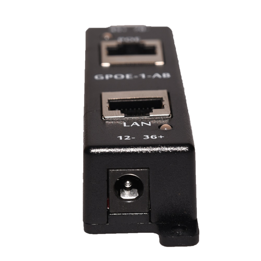 1 portin gigabitin virta ethernet poe -suuttimen kautta 802.3bt laitteen virtalähde ei sisälly: gpoe -1- ab