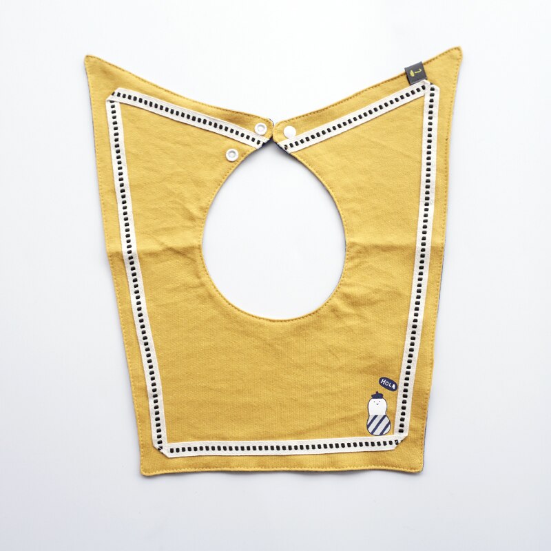 Navy Stil Koreanische Baby Baumwolle Lätzchen Babador Fütterung Smock Infant Spucktücher Cartoon Speichel Handtuch Baby Essen Zubehör