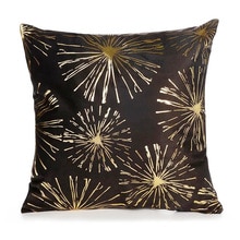 noir or haut de gamme oreiller adapté à la décoration de la maison coussin canapé coussin oreiller couverture 45*45