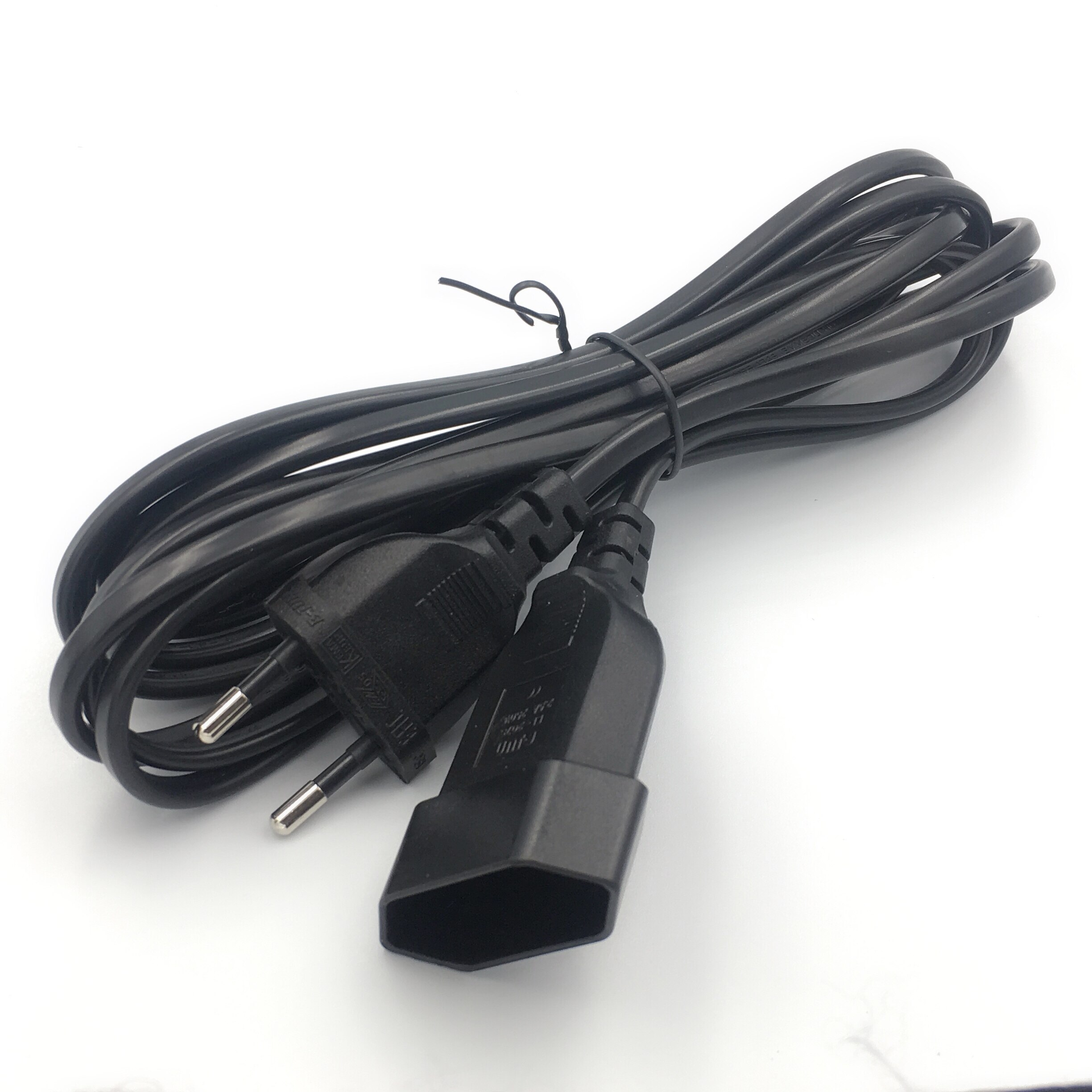 Europese Eu 2 Prong Man-vrouw Verlengsnoer Kabel Voor Pc Computer Pdu Ups 0.5M/1M/2M/3M/4M/5M