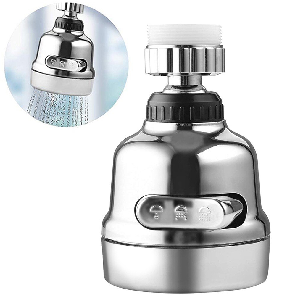 Aireador de 3 modos para grifo, filtro de ahorro de agua, boquilla de Pulverizador de alta presión, aireador Flexible giratorio de 360 grados, grifo del difusor, aireadores