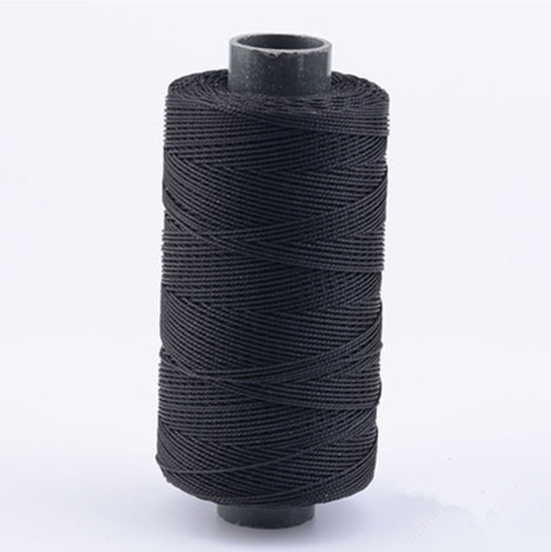 Hilo encerado para coser cuero y nailon, accesorio para reparar zapatos, color negro, 1 unidad