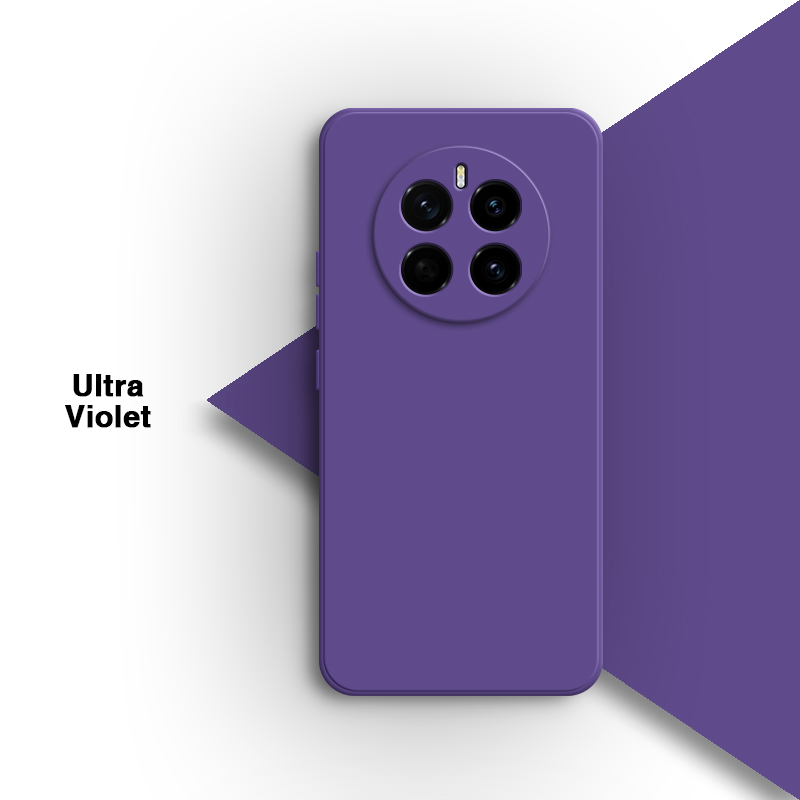 Accesorios originales contraportada para Honor Magic 7 Magic7 Pro Lite 7Pro 7Lite 5G carcasa suave de silicona protección de cámara funda de teléfono: Verde militar / Para iPhone 15