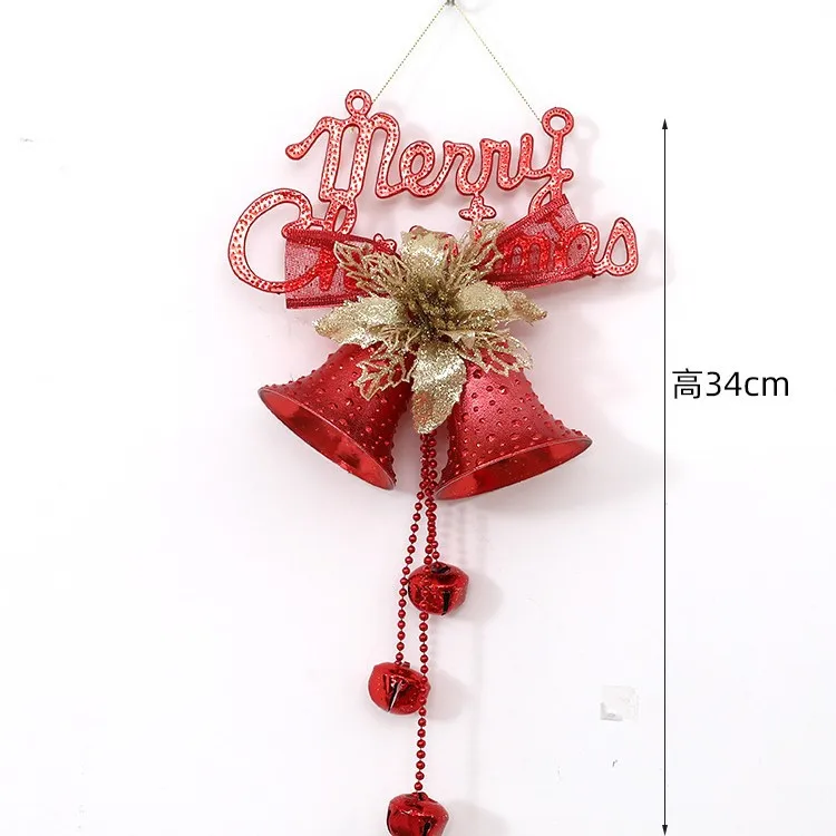 Christmas Lighted Bell Ornaments Hanging Large Jingle Bells Decorations for Tree with Holly Berry for Indoor Outdoor Christma: plum