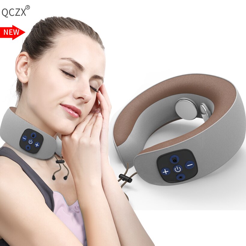 QCZX Reizen U-vormige Kussen Draagbare Taille Schouder Elektrische Massager PillowElectric Massage Auto Nekbescherming Fysiotherapie D30