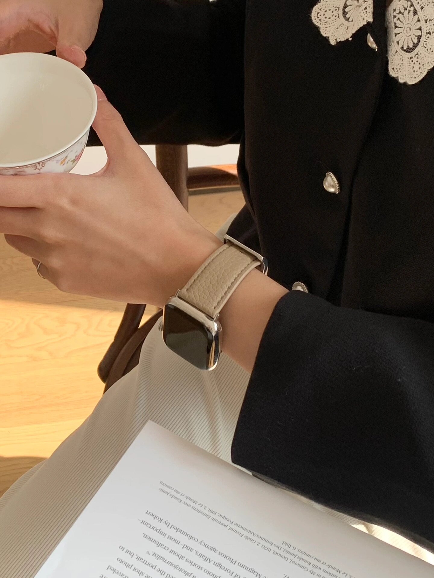 Läderband till apple watch-bandet series ultra 10/9/8/7/6/5/4/3/2/1 se 38mm 40mm 41mm 42mm 44mm 45mm 46mm 49mm rem