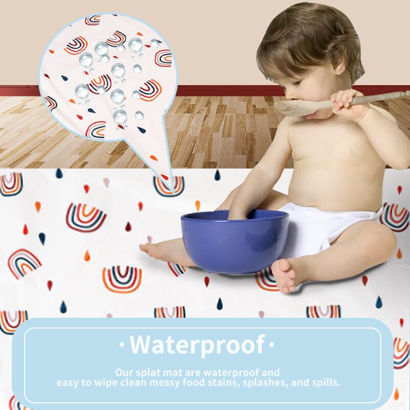 Glücklich Flöte Baby Spielen matt, Baby Krabbeln matt Tragbare Wasserdichte, Anti-Unterhose Klapp matt Playmat Für Baby drinnen Oder draussen Verwenden