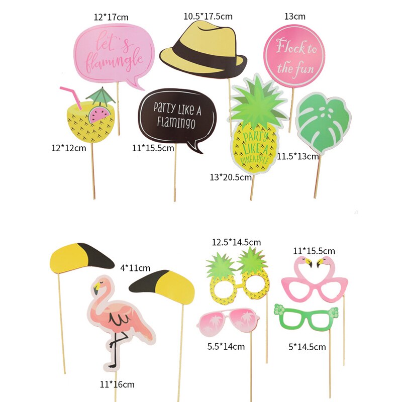 Luau Photo Booth Props Hawaii Thema Zomer Feestartikelen Tropische Foto Props Hawaii Party Decoratie