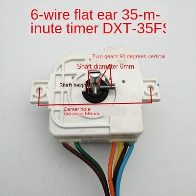 Applicable midea Little Swan Semi-automatic Washing Machine Timer Double-tube Washing Machine Accessories DXT15 DXT35: Red