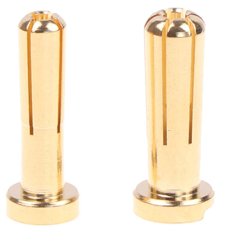Bullet Banana Plug Connector Male Voor Rc Batterij Deel Vergulde 5 Stks/pak 4/5Mm
