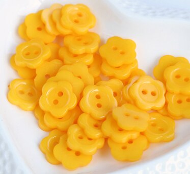 100 stks/partij Maat: 13mm Snoep Cartoon Bloem Knoppen voor Craft Baby Kinderkleding Knop Handgemaakte Scrapbooking Decoratie (ss-568): Brass