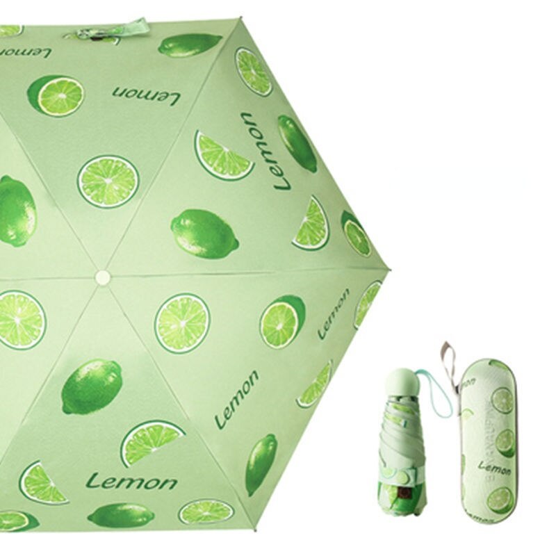 Petit parasol Portable couleur bonbon, 50% de réduction, Protection solaire pour femmes, Protection contre la pluie et le soleil, double usage: green