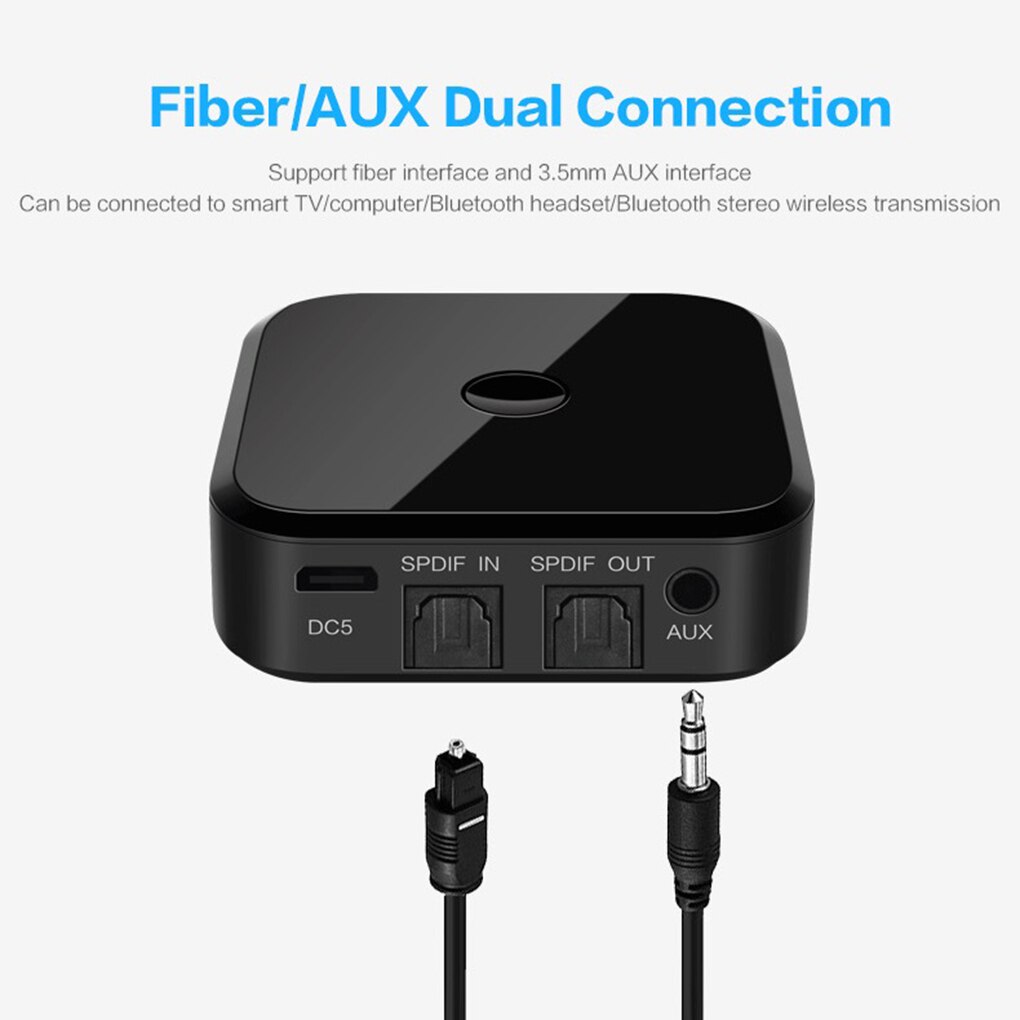 TX16 Bluetooth 5.0 Hd Audio Zender Ontvanger Ondersteunt 3.5Mm Aux Spdif Digitale Tv Draadloze Adapter