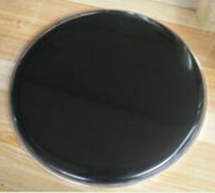 Tête de tambour en peau blanche et noire de 20 pouces, contrôle du son, surface de tambour, accessoires de tambour avec matériau PET importé: 12in black
