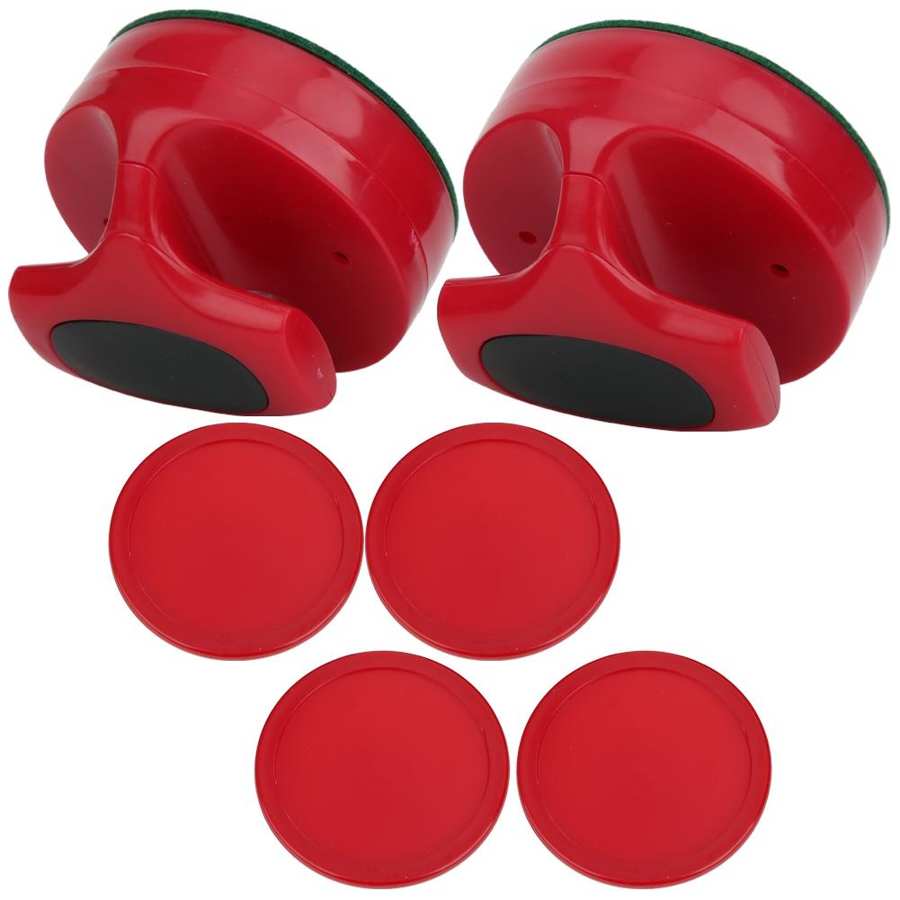 Bordhockey pushere pucker sett 94mm skyve pusher sett med 4 pucker tilbehør mallet hockey spill bord hockey pucker tilbehør